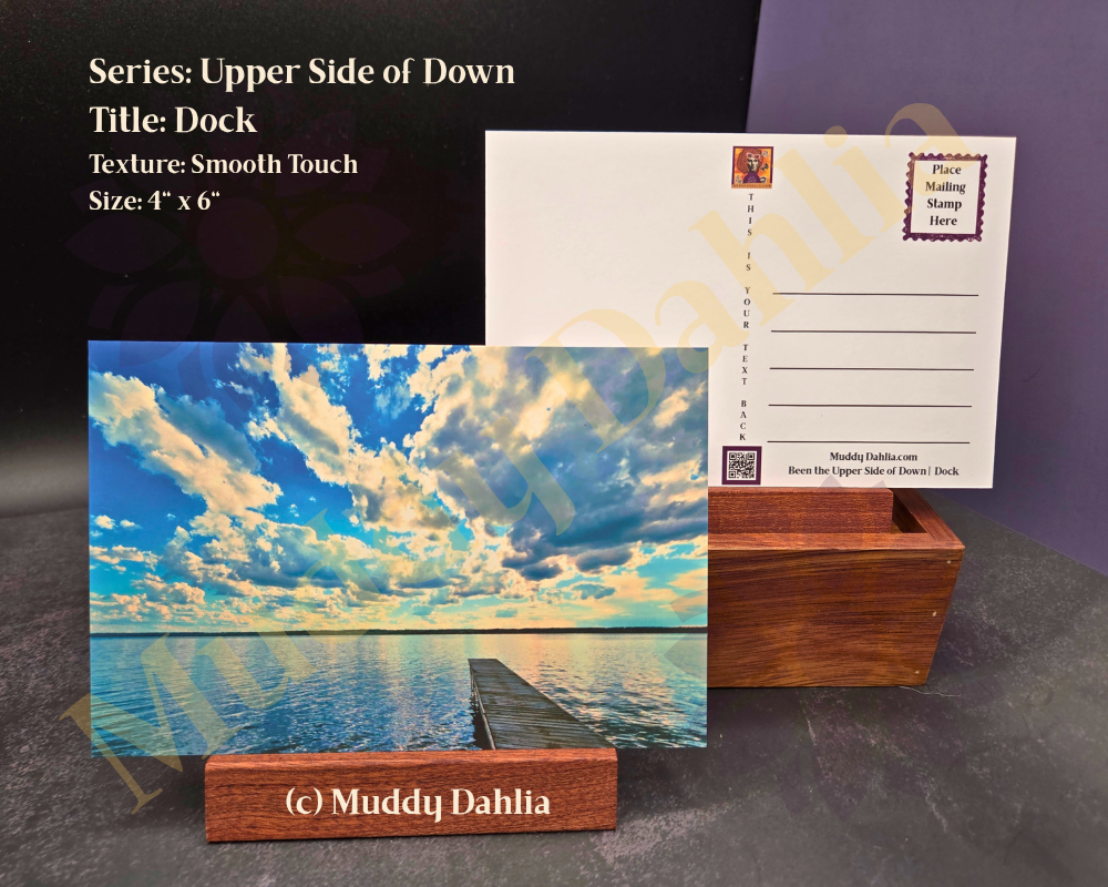 Dock - Upper Side of Down (Cloudscapes) — Smooth Touch Finish Postcard | Stunning & Moody Sky Photography