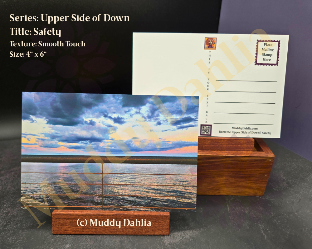 Safety - Upper Side of Down (Cloudscapes) — Smooth Touch Finish Postcard | Stunning & Moody Sky Photography