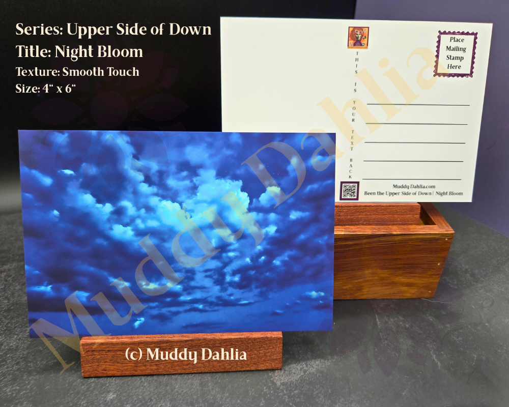 Night Bloom - Upper Side of Down (Cloudscapes) — Smooth Touch Finish Postcard | Stunning & Moody Sky Photography
