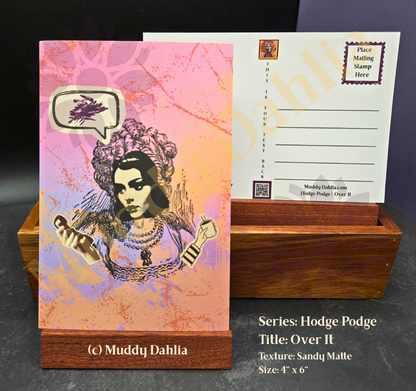 4x6 Sensory Matte Collage Art Print -Hodge Podge Series  | Moody, Textured, Analog Art