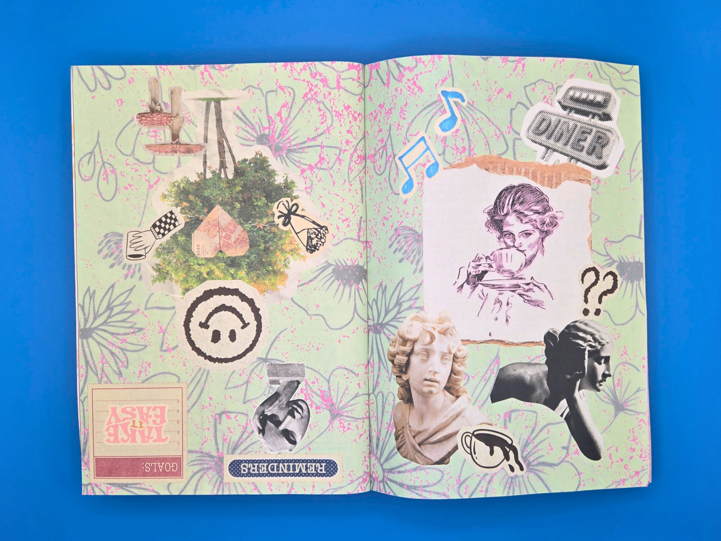 Nervous System Reset - 40 Page Newspaper (Lyric Essay, Collage, Activities)
