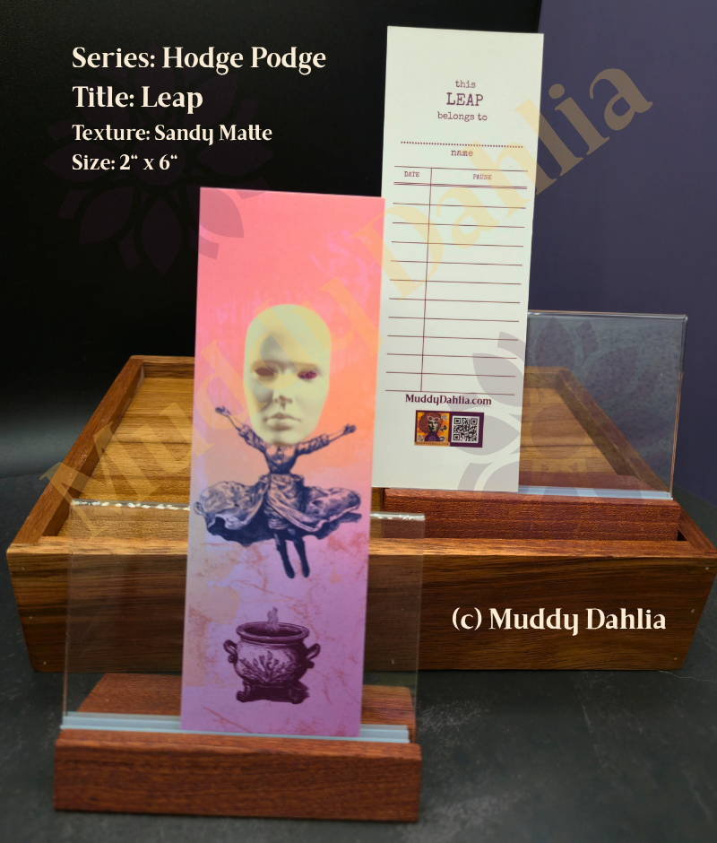 2x6 Sensory Matte Collage Art Print Bookmark -Hodge Podge Series  | Moody, Textured, Analog Art