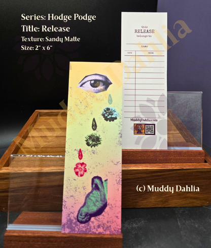 2x6 Sensory Matte Collage Art Print Bookmark -Hodge Podge Series  | Moody, Textured, Analog Art