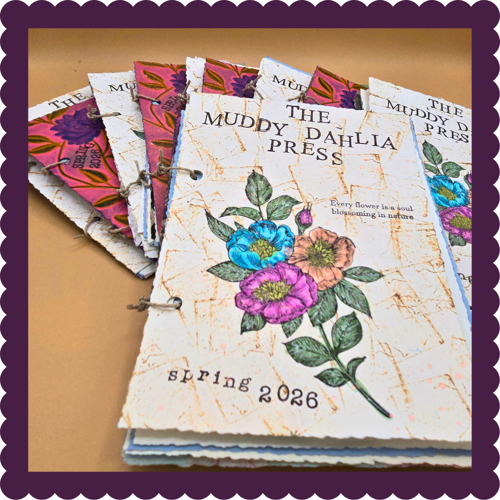 Beautifully Fully Hand-Crafted Nervous System Reset 32 Page Booklet (Lyric Essay, Collage, Activities, and Tissue Paper Pouch Insert)).