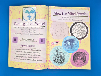Nervous System Reset - 40 Page Newspaper (Lyric Essay, Collage, Activities)