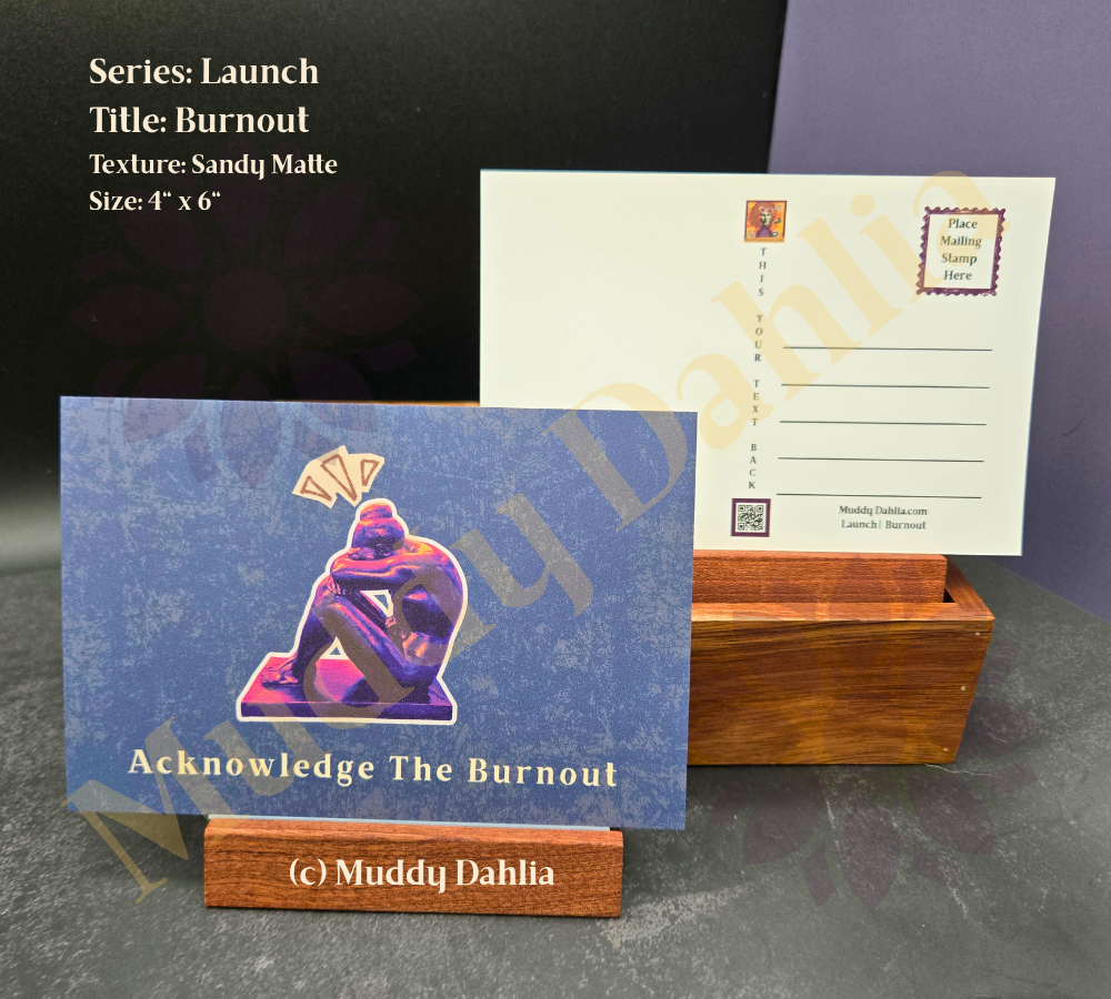 4x6 Sensory Matte Collage Art Print - Launch Series | Acknowledging Burnout, Inviting Rest