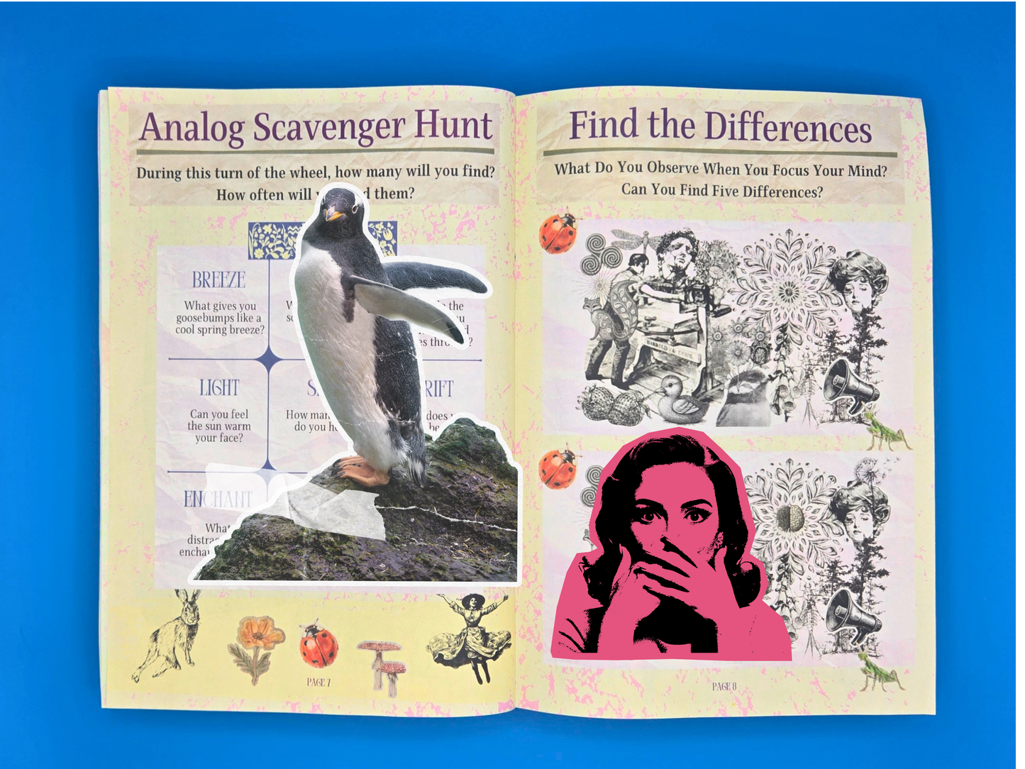 Nervous System Reset - 40 Page Newspaper (Lyric Essay, Collage, Activities)