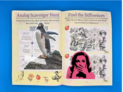 Nervous System Reset - 40 Page Newspaper (Lyric Essay, Collage, Activities)