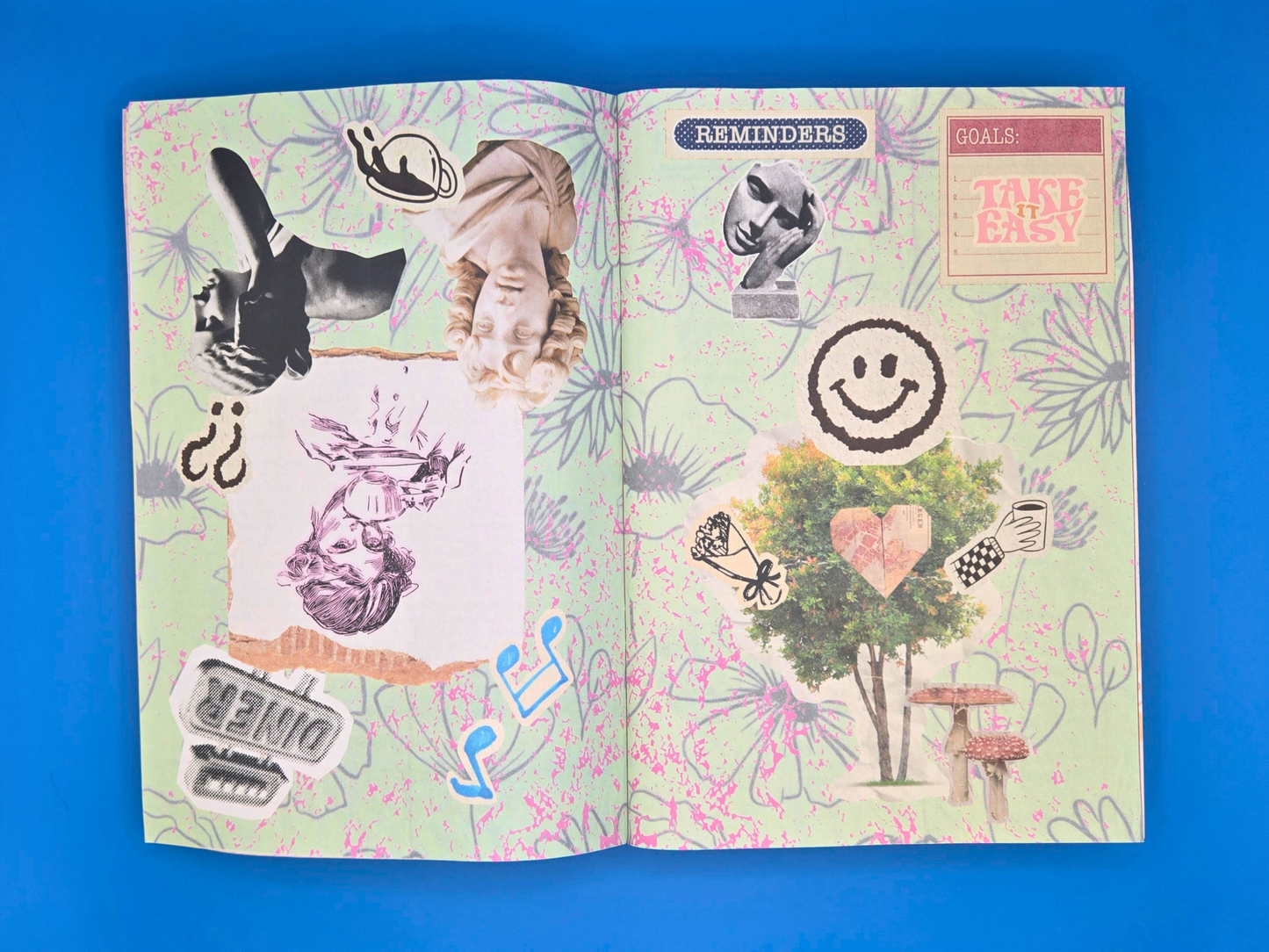 Nervous System Reset - 40 Page Newspaper (Lyric Essay, Collage, Activities)