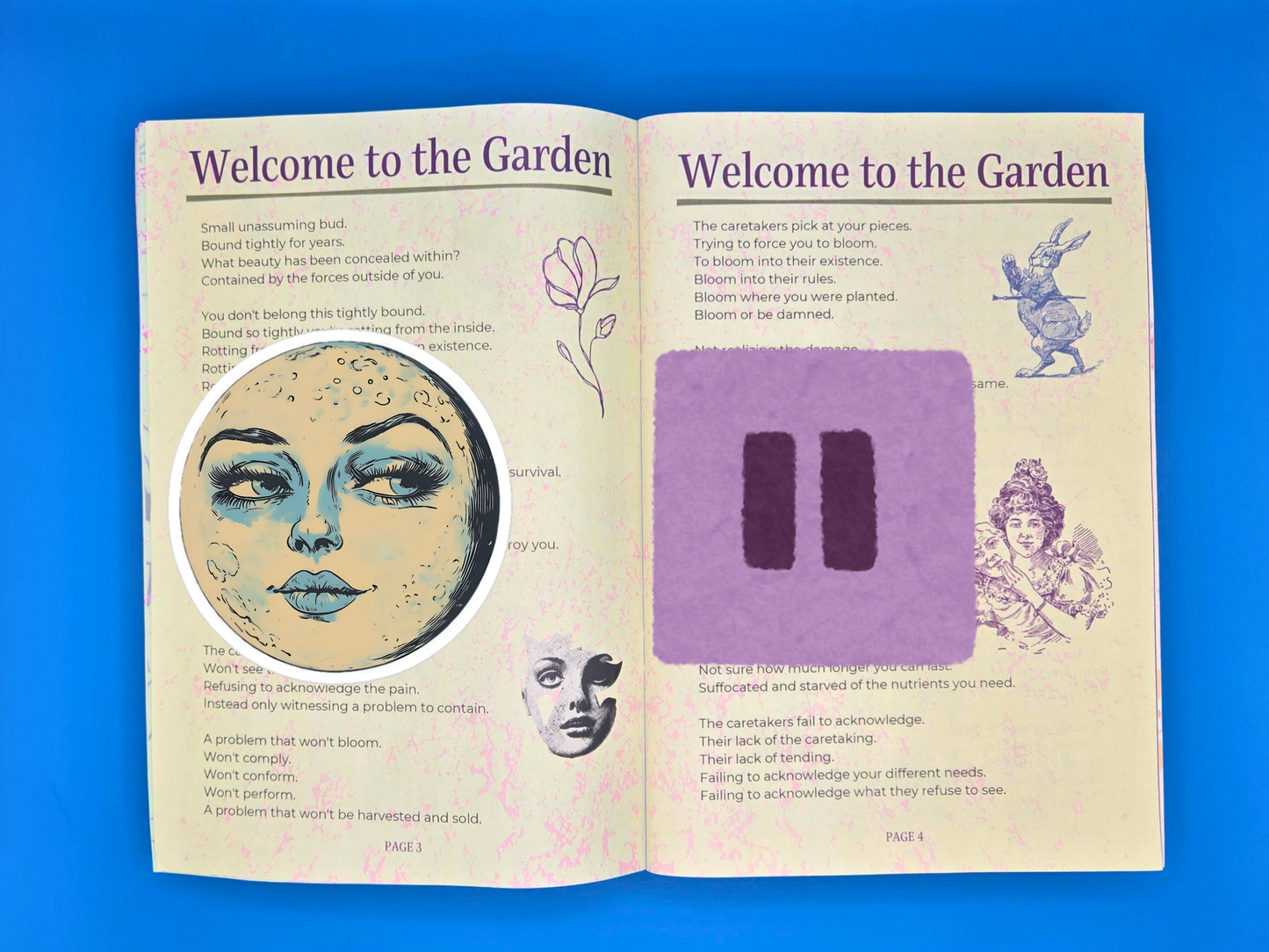 Nervous System Reset - 40 Page Newspaper (Lyric Essay, Collage, Activities)