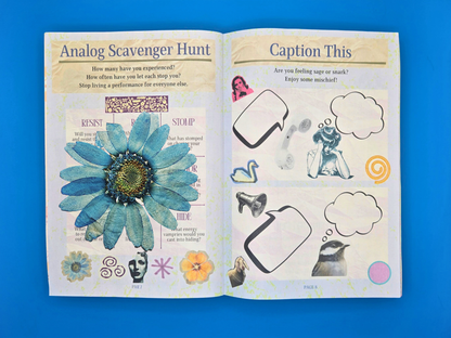 Nervous System Reset - 40 Page Newspaper (Lyric Essay, Collage, Activities)